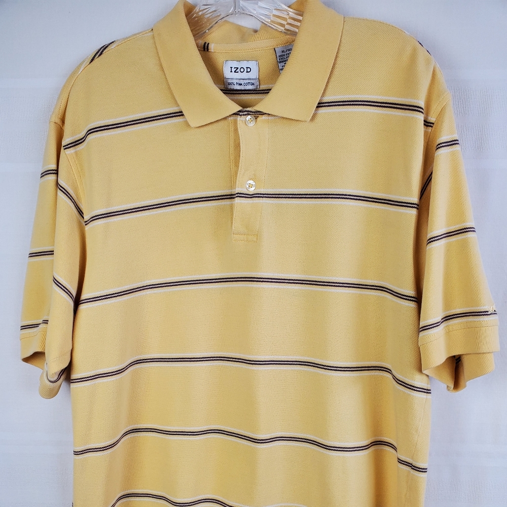 Izod short sleeve pima cotton polo in size XL